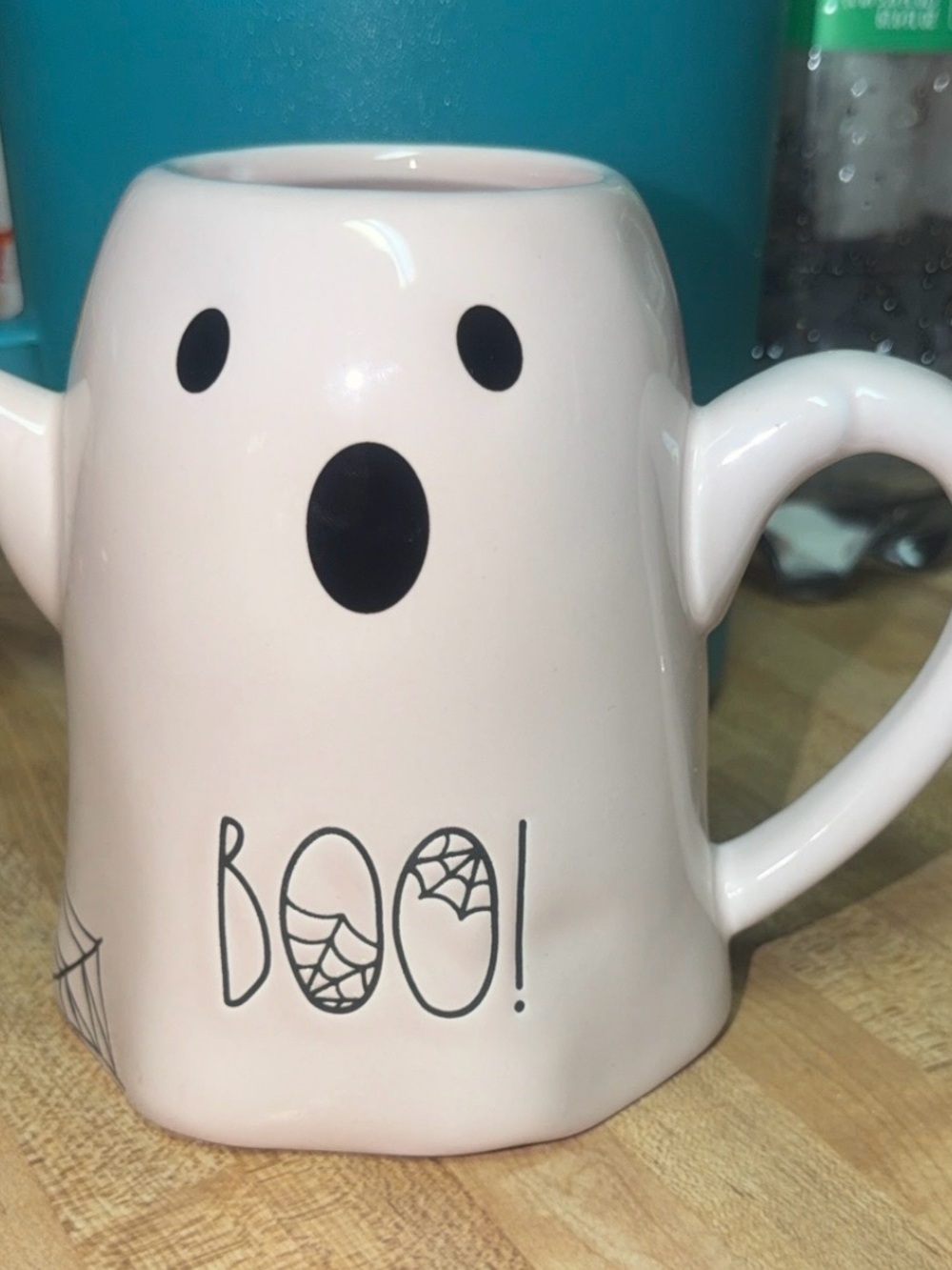 Rae Dunn White Ghost 'Boo!' Ceramic Mug